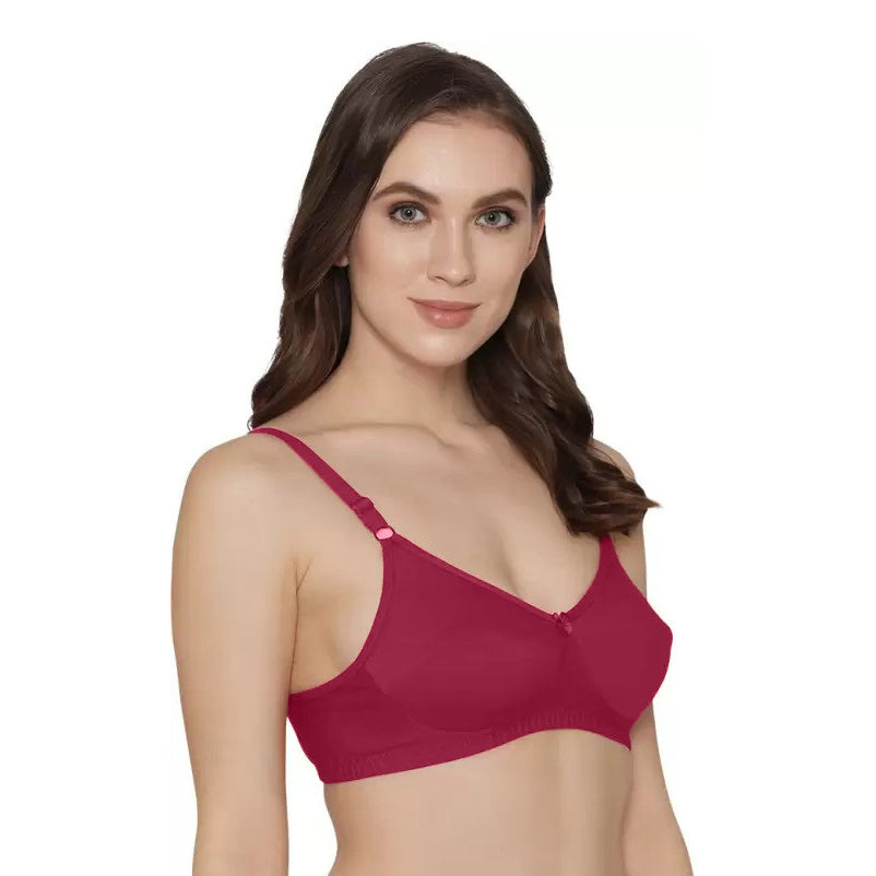 Non-Padded Soft Cotton T-shirt Bra | Wireless | Blushing Pink