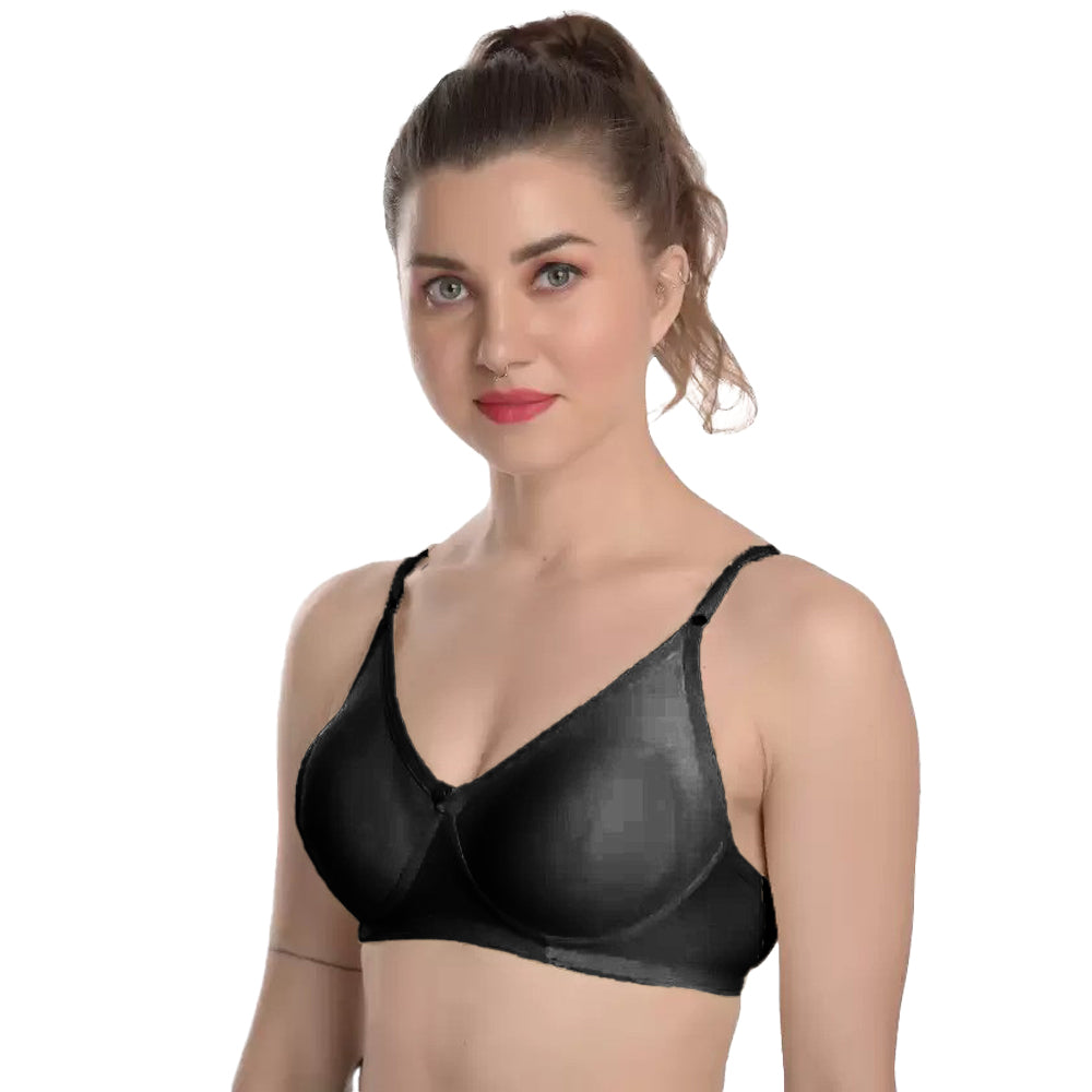 Cotton Nursing Bra  | Carbon Black