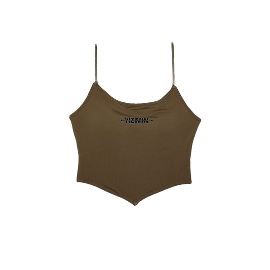 Padded Camisole for Girls | Chestnut Brown