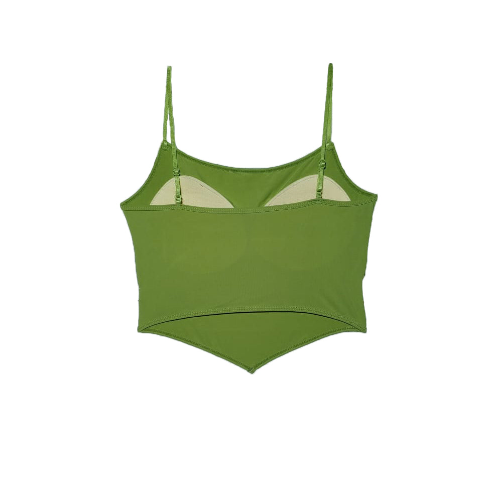 Padded Camisole for Girls | Lime Green