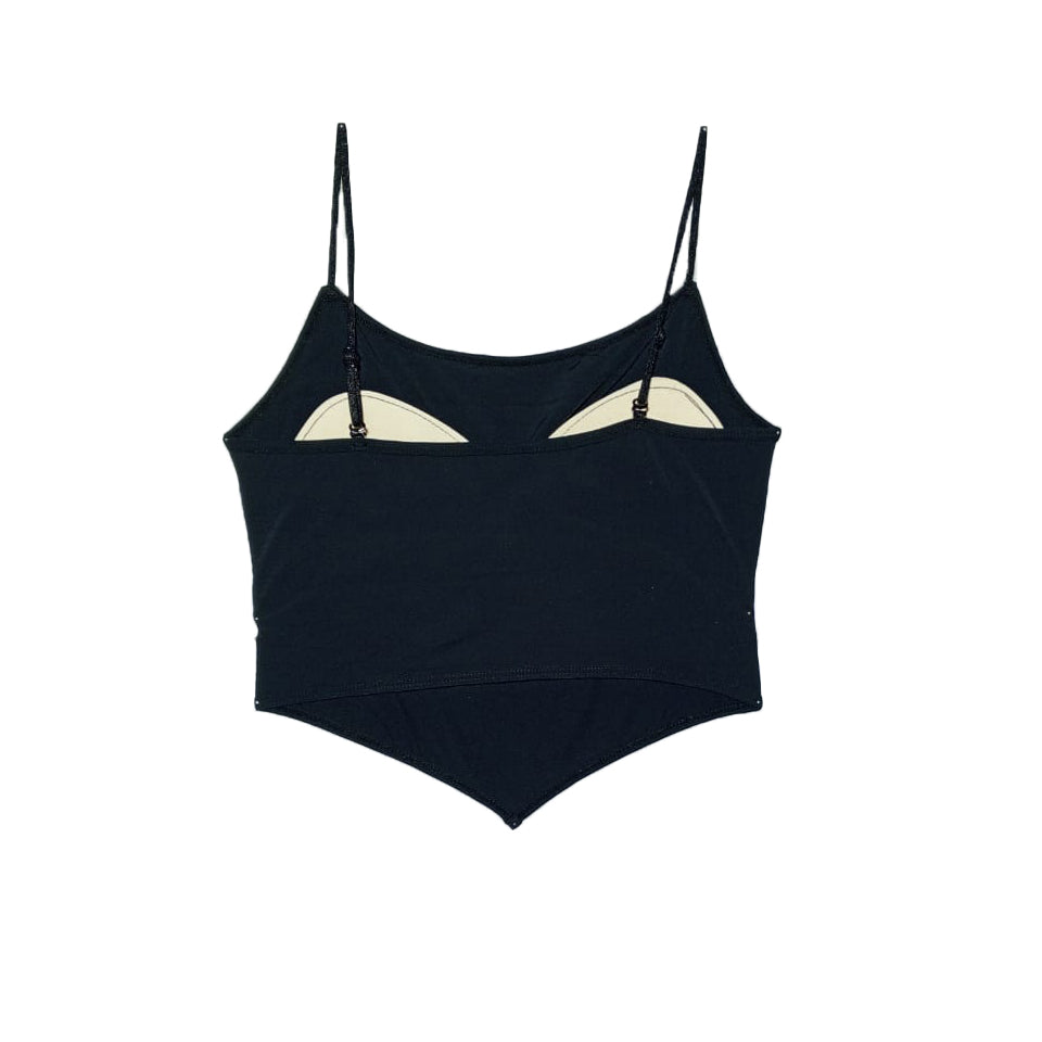 Padded Camisole for Girls | Obsidian Black