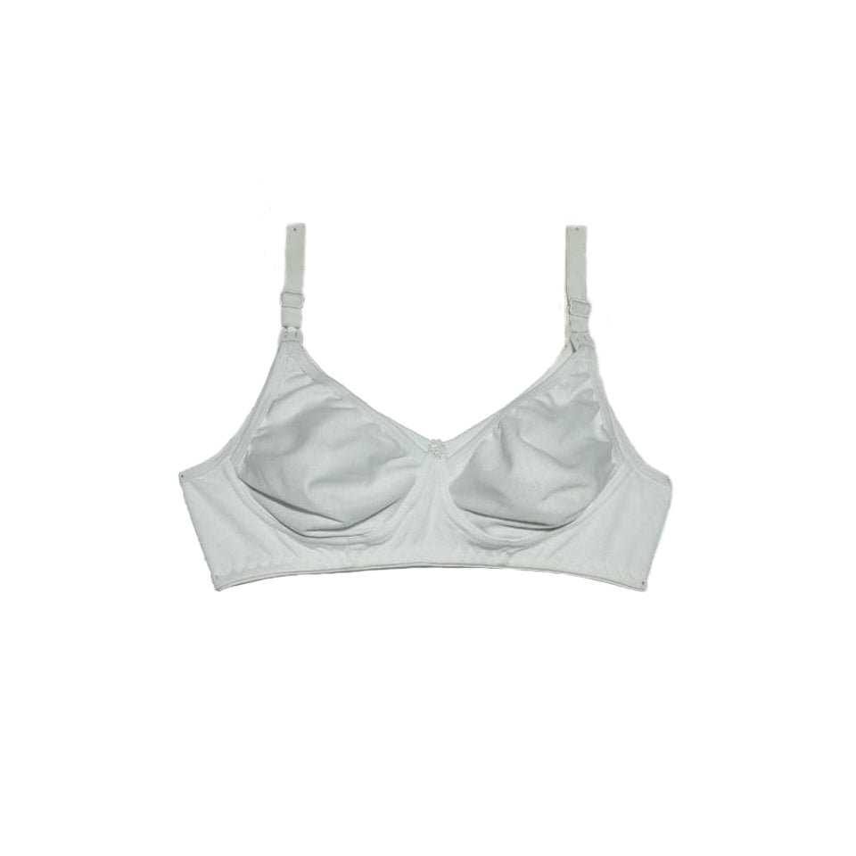 Cotton Nursing Bra  | Pearl White