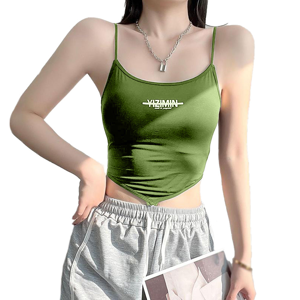 Padded Camisole for Girls | Lime Green