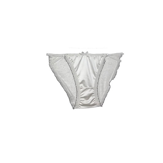 Silk Tanga Panty | White