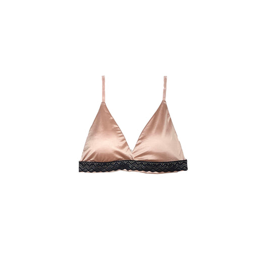 Silk Padded Bra | Wireless | Fuchsia Pink