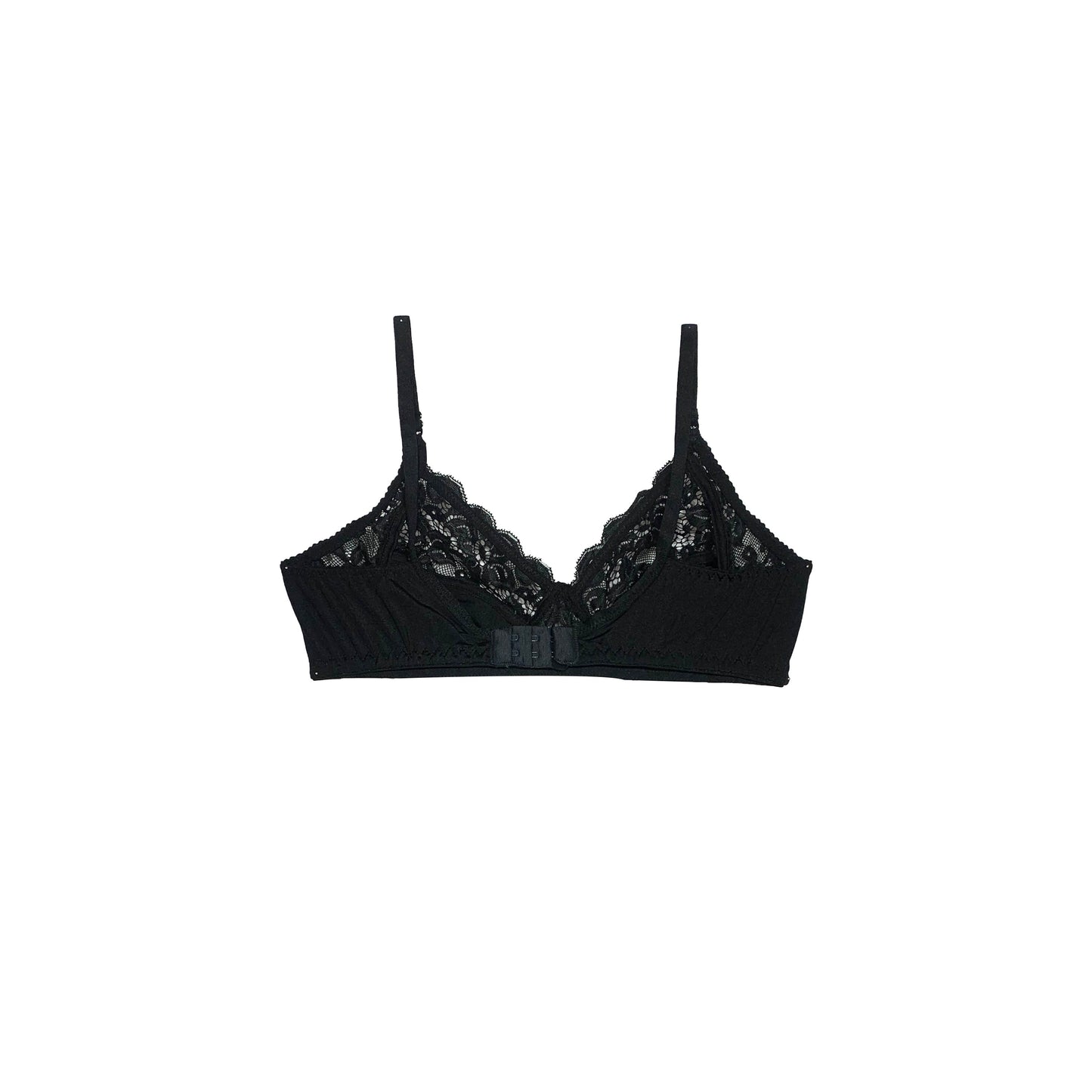 Non-Padded Net Bra | Wireless | Carbon Black