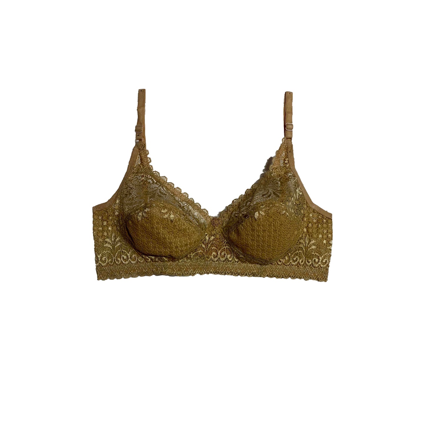 Non-Padded Net Bra | Wireless | Dark Skin