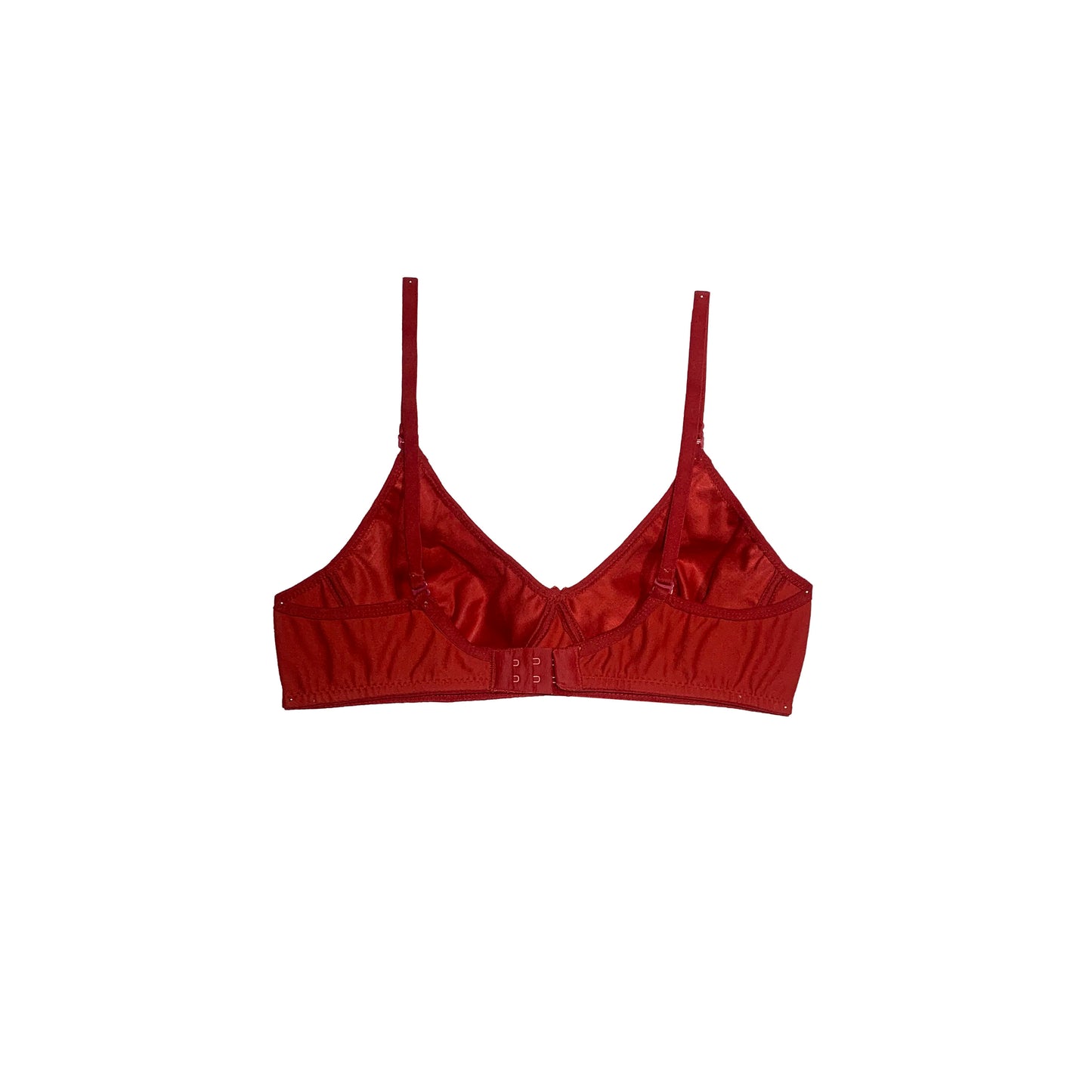 Non-Padded Soft Cotton T-shirt Bra | Wireless | Scarlet Red