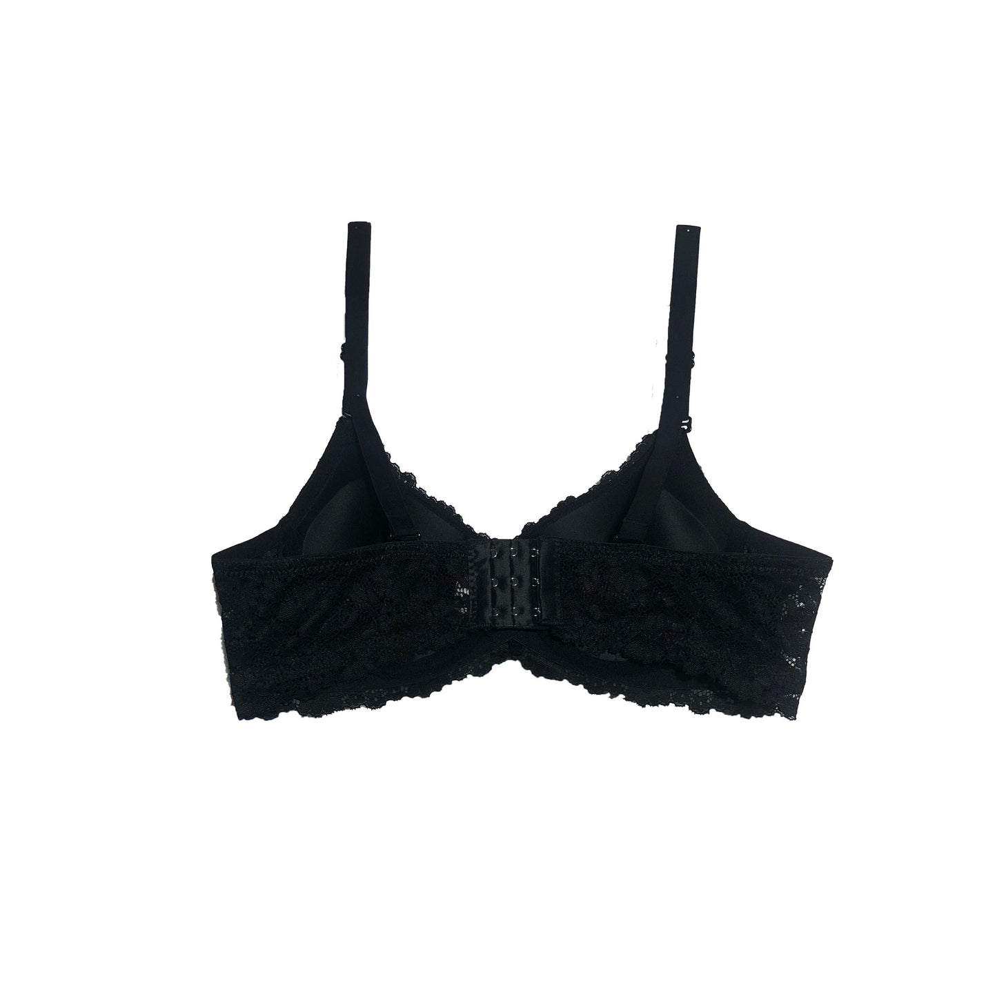 Net Push up Bra | Padded | Carbon Black